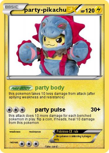 Pokemon party-pikachu