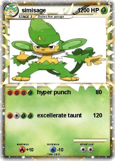 Pokemon simisage                    1