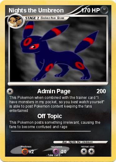 Pokemon Nights the Umbreon