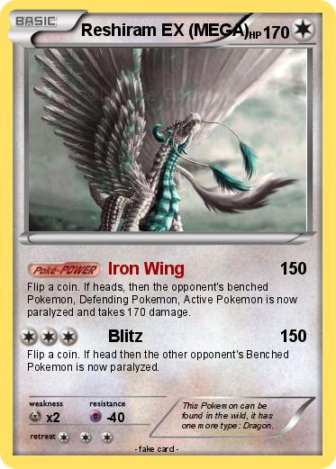 Pokemon Reshiram EX (MEGA)