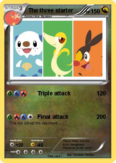 Pokemon The three starter