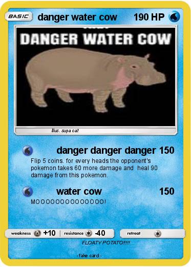 Pokemon danger water cow