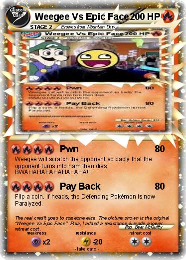 Pokemon Weegee Vs Epic Face