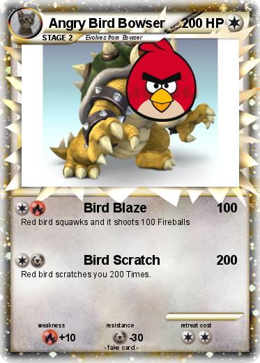 Pokemon Angry Bird Bowser