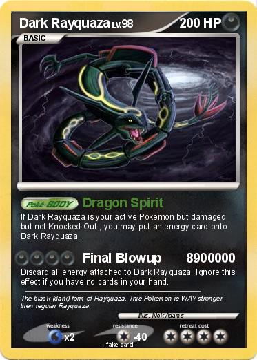 Pokemon Dark Rayquaza