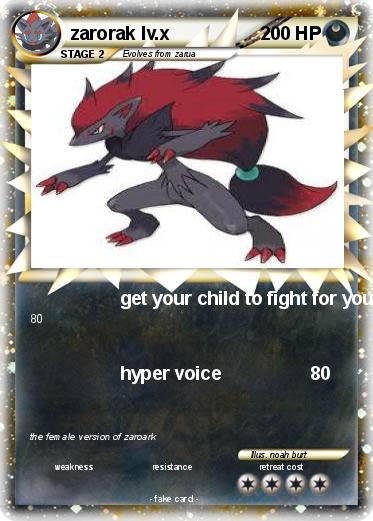 Pokemon zarorak lv.x