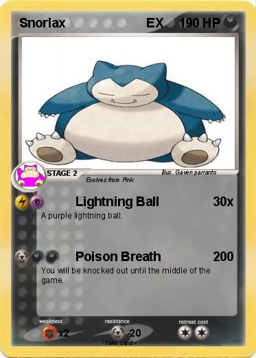 Pokemon Snorlax                       EX