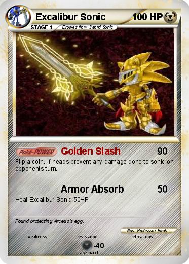 Pokemon Excalibur Sonic