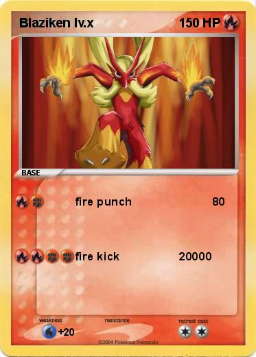 Pokemon Blaziken lv.x