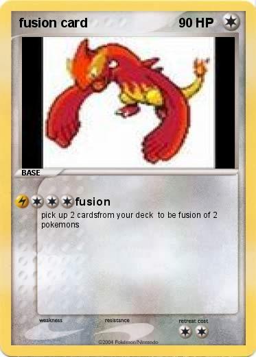 Pokemon fusion card