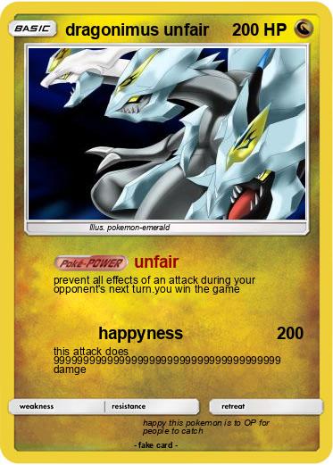 Pokemon dragonimus unfair