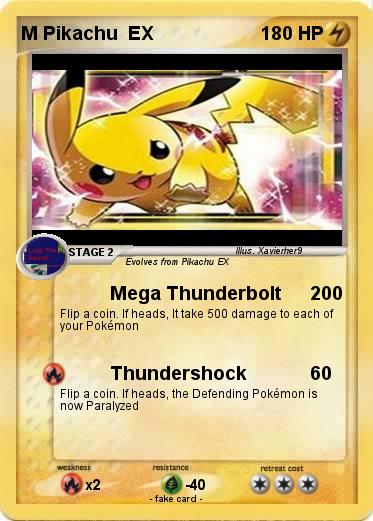 Pokemon M Pikachu  EX