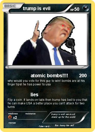 Pokemon trump is evil