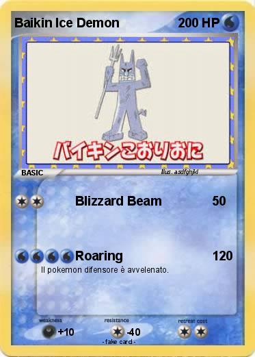 Pokemon Baikin Ice Demon