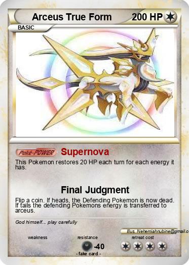 Pokemon Arceus True Form