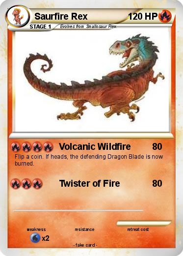 Pokemon Saurfire Rex
