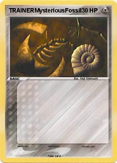 Pokemon TRAINERMysteriousFossil
