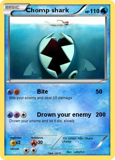 Pokemon Chomp shark