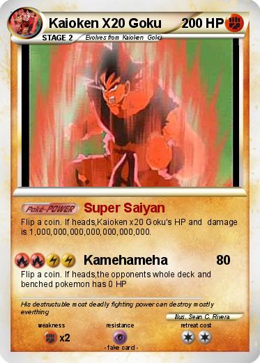 Pokemon Kaioken X20 Goku