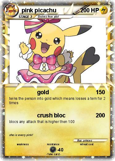 Pokemon pink picachu