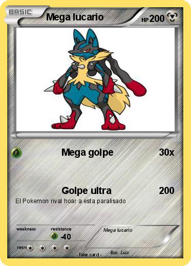 Pokemon Mega lucario
