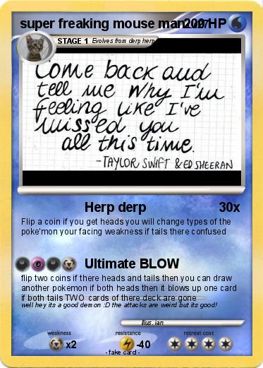 Pokemon super freaking mouse man