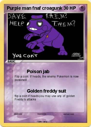 Pokemon Purple man fnaf croagunk