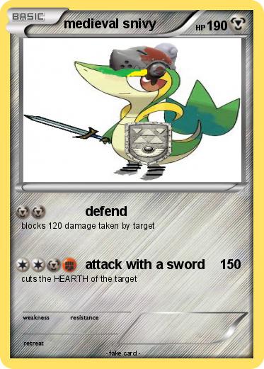 Pokemon medieval snivy