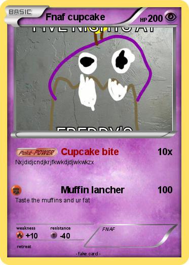 Pokemon Fnaf cupcake