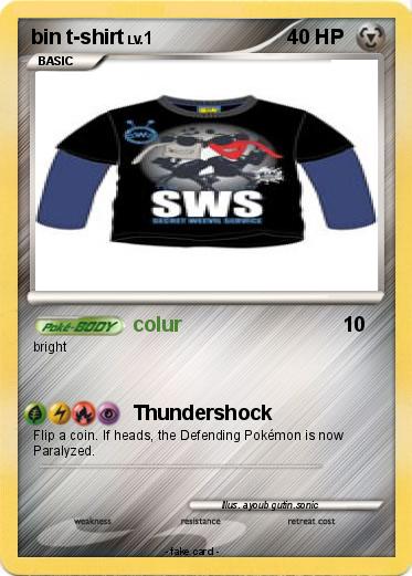 Pokemon bin t-shirt