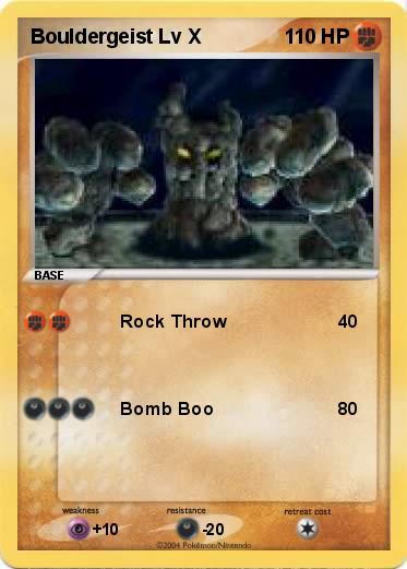 Pokemon Bouldergeist Lv X