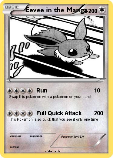 Pokemon Eevee in the Manga