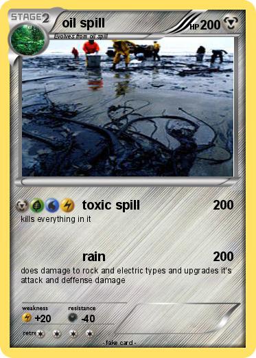 Pokemon oil spill