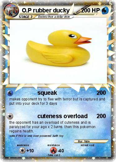 Pokemon O.P rubber ducky