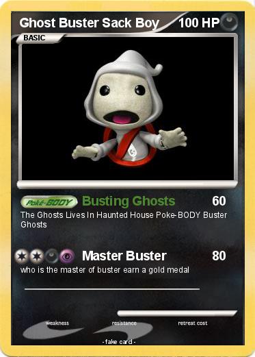 Pokemon Ghost Buster Sack Boy
