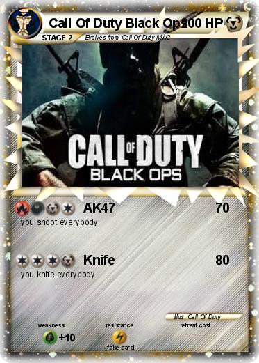 Pokemon Call Of Duty Black Ops