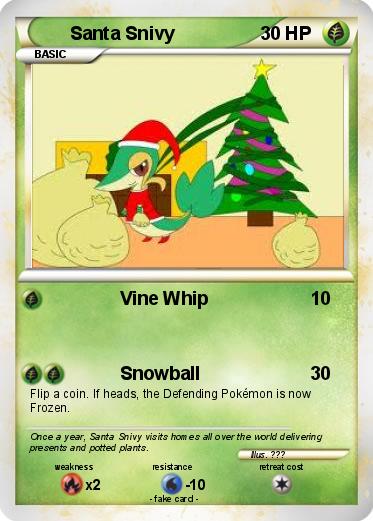 Pokemon Santa Snivy