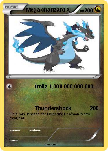 Pokemon Mega charizard X
