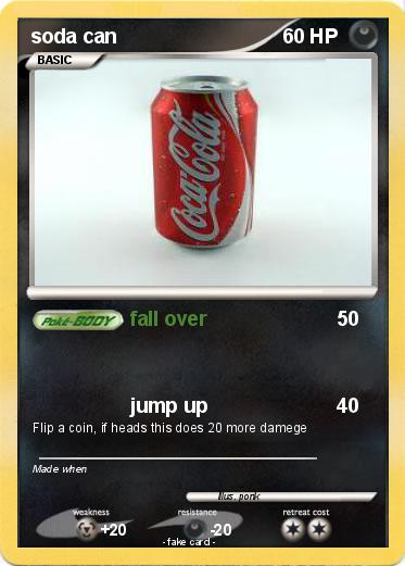 Pokemon soda can
