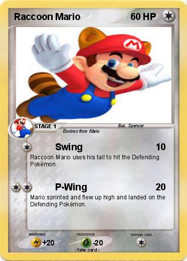 Pokemon Raccoon Mario