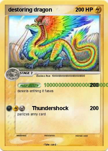 Pokemon destoring dragon