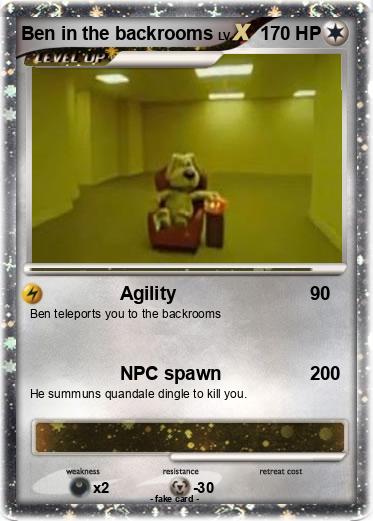 Pokemon Ben in the backrooms
