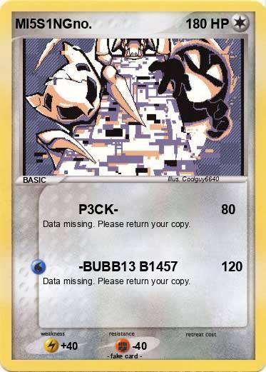 Pokemon MI5S1NGno.