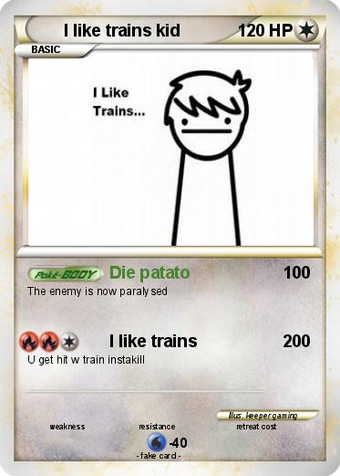 Pokemon I like trains kid