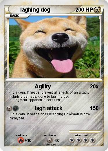 Pokemon laghing dog