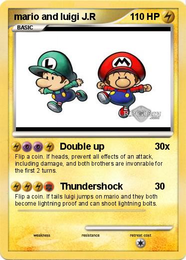 Pokemon mario and luigi J.R