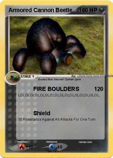 Pokemon Armored Cannon Beetle