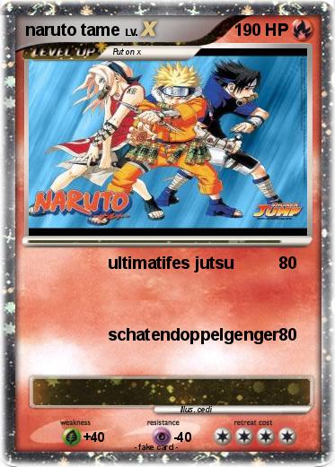 Pokemon naruto tame