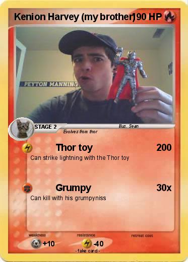 Pokemon Kenion Harvey (my brother)