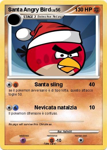 Pokemon Santa Angry Bird